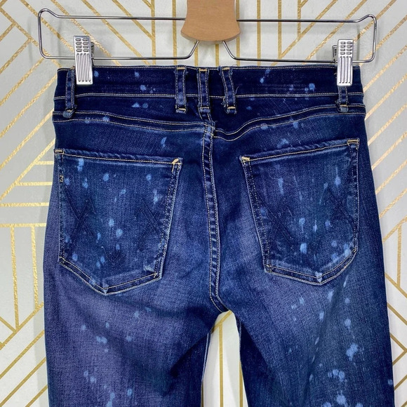 MCGUIRE‎ Newton Splatter Skinny Jeans in Dark Wash Blue Size US 25 - Picture 9 of 11